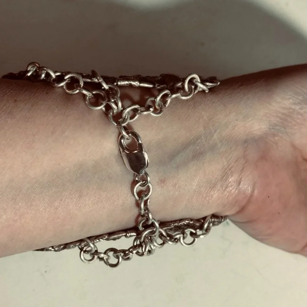 Floral Sterling Silver Cuff Bracelet Wide Art Nouveau 925 Kirk Stieff Repoussé